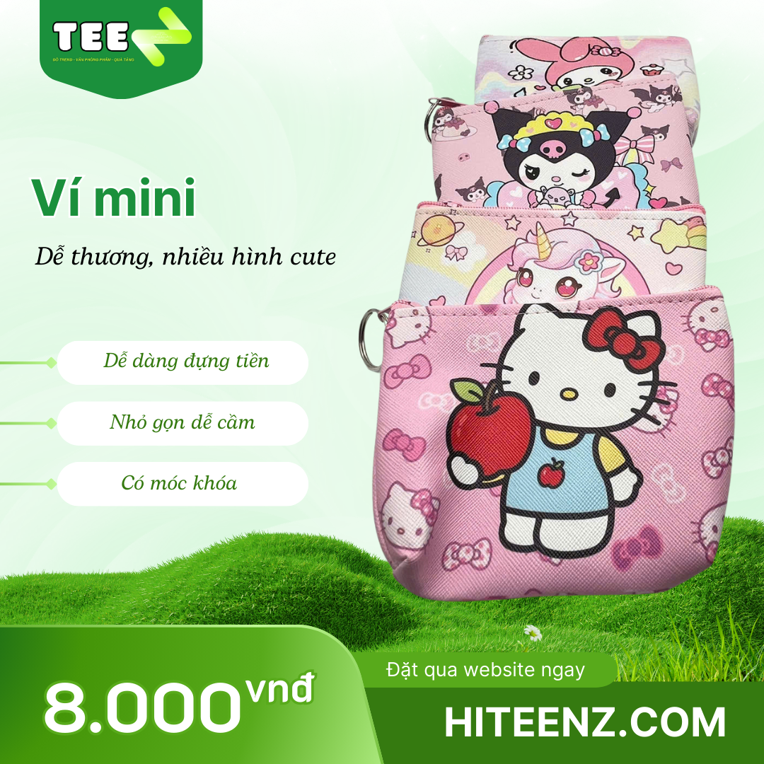 ví đựng tiền dành cho học sinh tiểu học