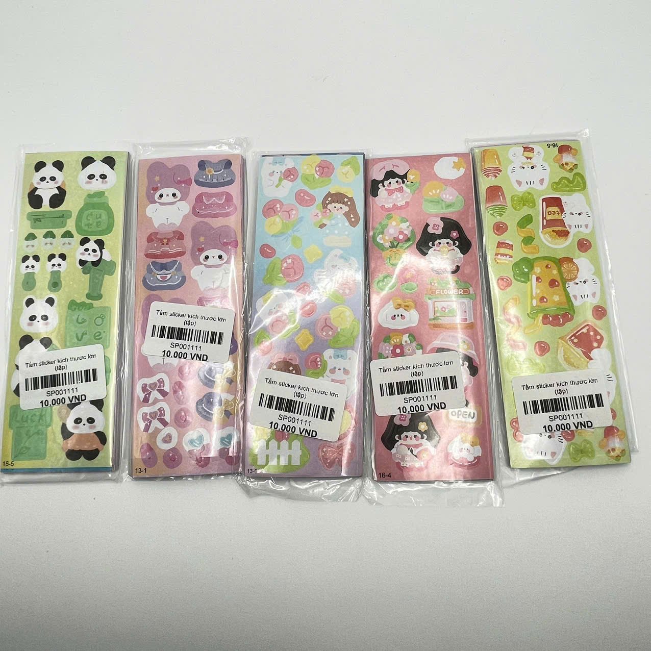 Gói 20 tấm sticker không trùng lặp