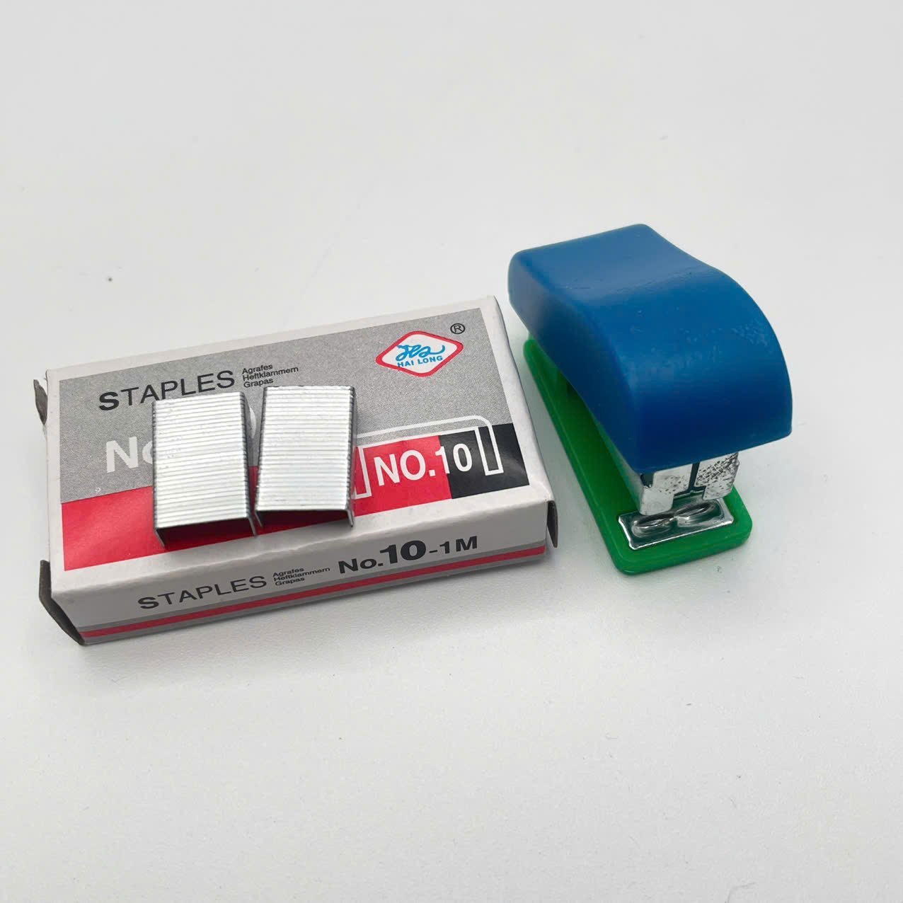 Ghim Bấm Số 10 Kèm Hộp 2 Cục Ghim – Kim Bấm No.10 Dùng Cho Bấm Kim Mini, Văn Phòng Phẩm Học Sinh - Ảnh 2